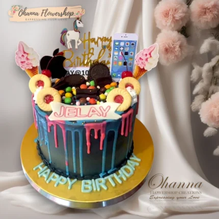 Whimsical Sweets Cake