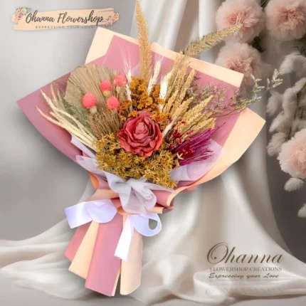 Rustic Charm Dried Flower Bouquet
