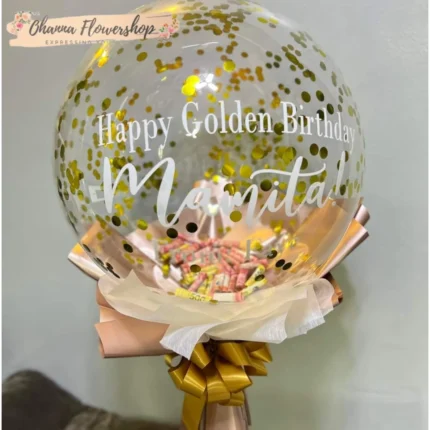 Golden Wishes Balloon