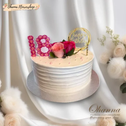 Elegant Rose Delight Cake