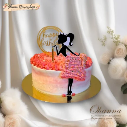 Princess Pink Delight Cake