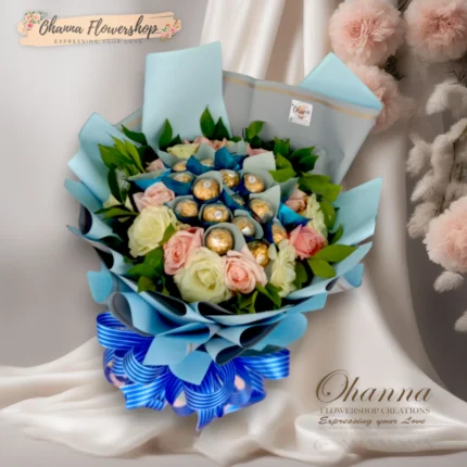 Golden Bliss Chocolate Bouquet