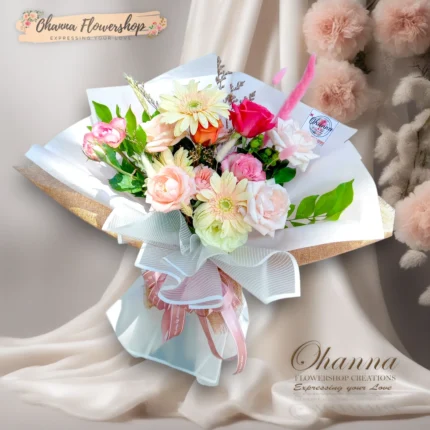 Bouquet de Couleurs Roses
